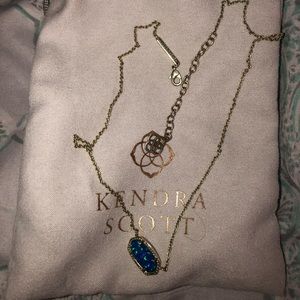 Kendra Scott Blue Kyocera Opal Necklace